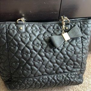 Black gold Betsey Johnson purse
